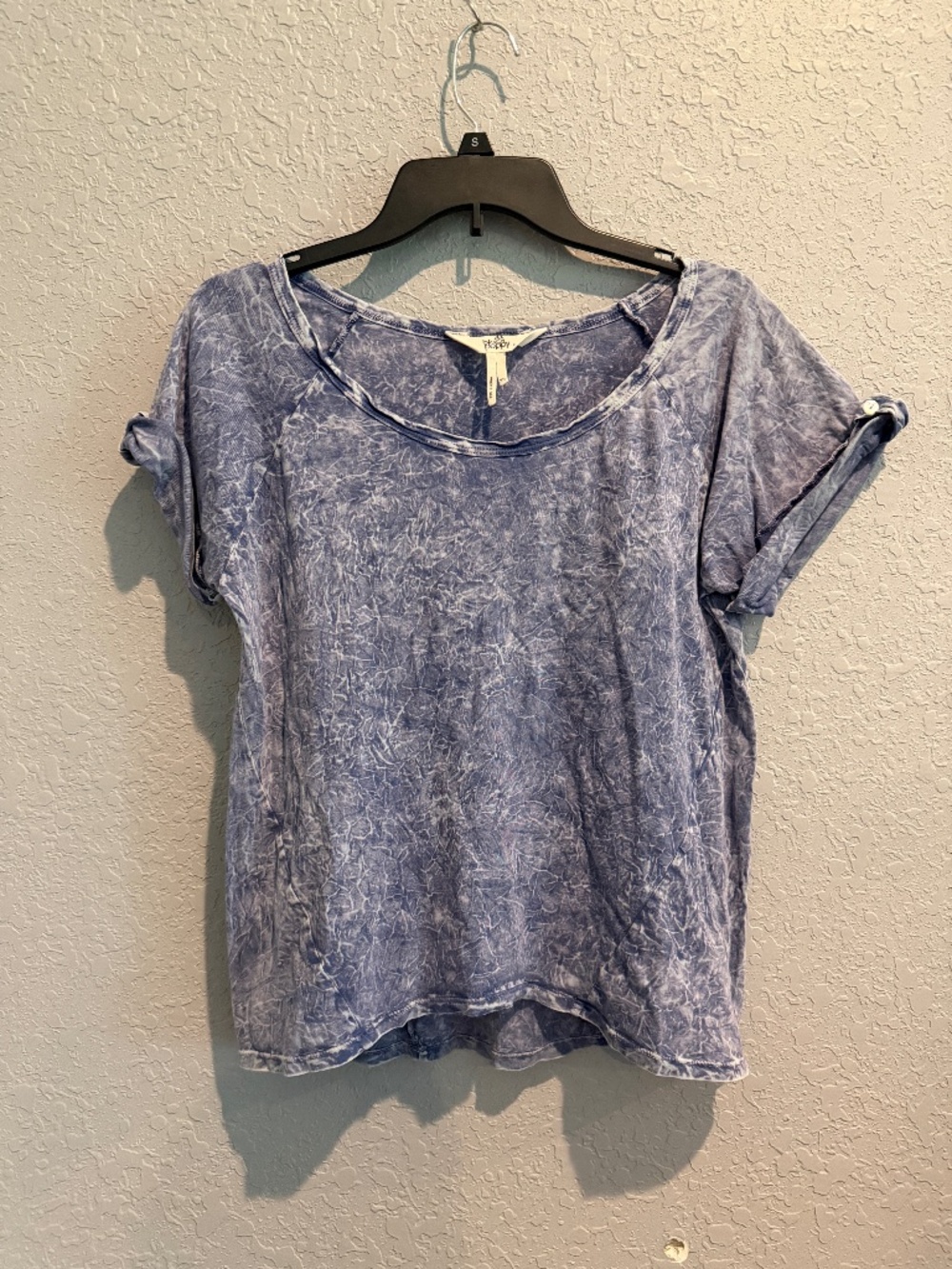 Vintage Short Sleeve Shirt w Cuffed Sleeves